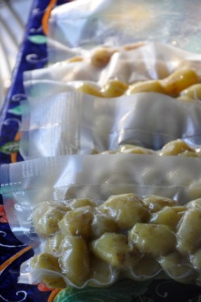 Uusien perunoiden säilöminen