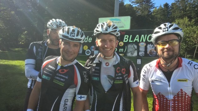 Ensimmäisen nousunkin päällä vielä hymyilytti.